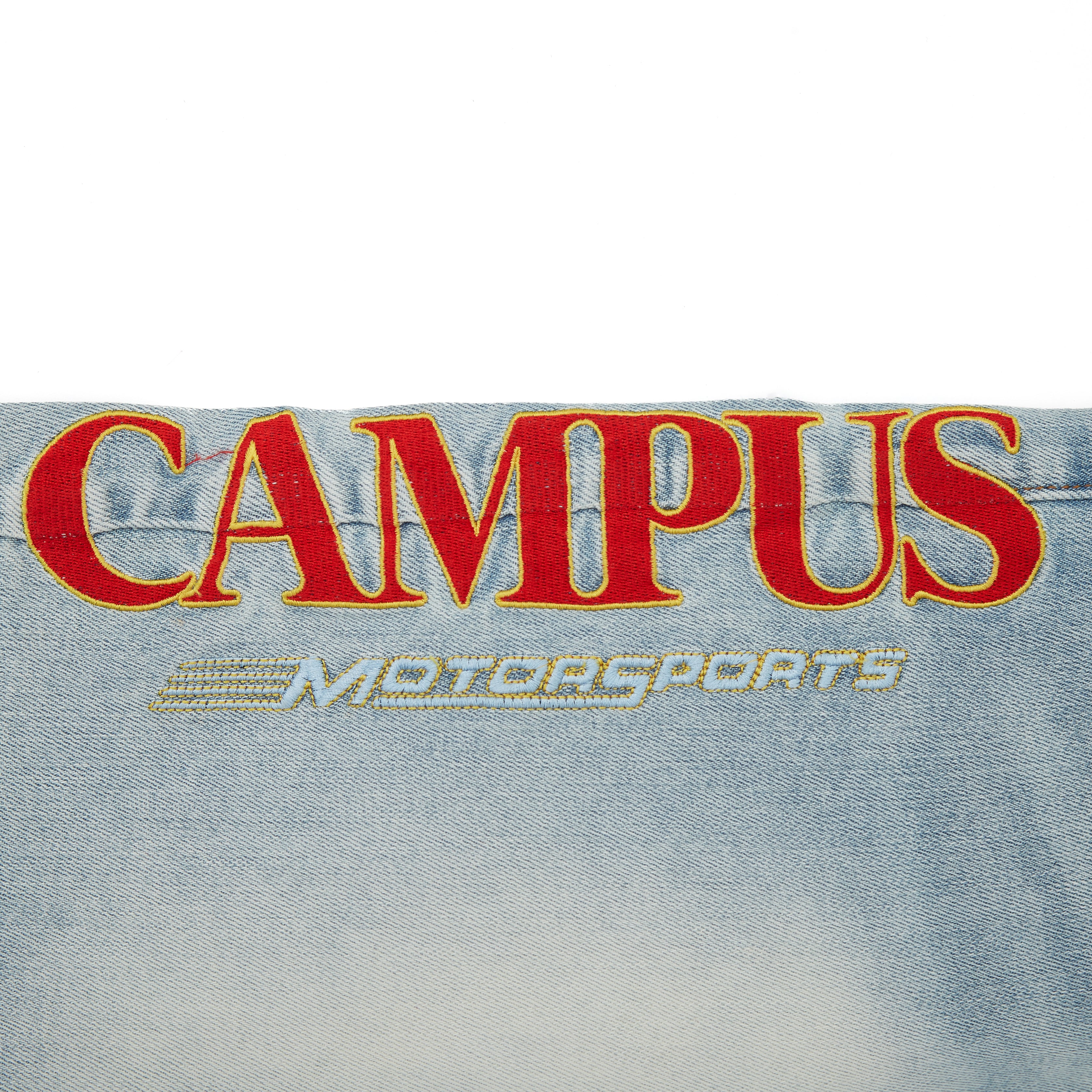 Motor Sports Denim Shorts - Washed Blue